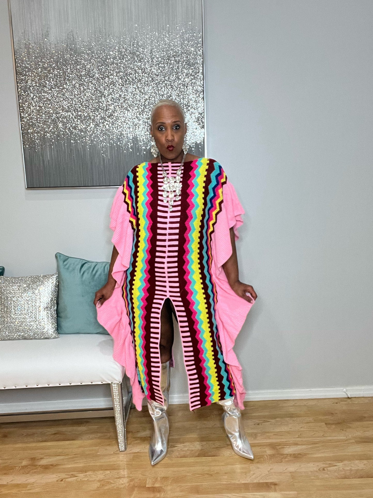 Cotton Candy Sweater Dress