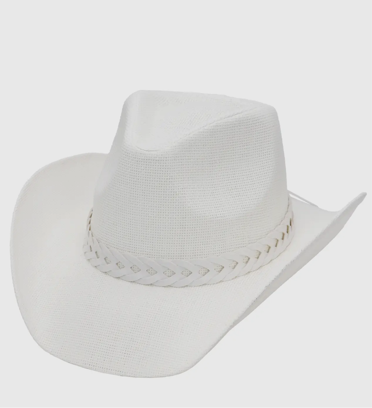 Matte Monochrome Chain Cowboy Hat