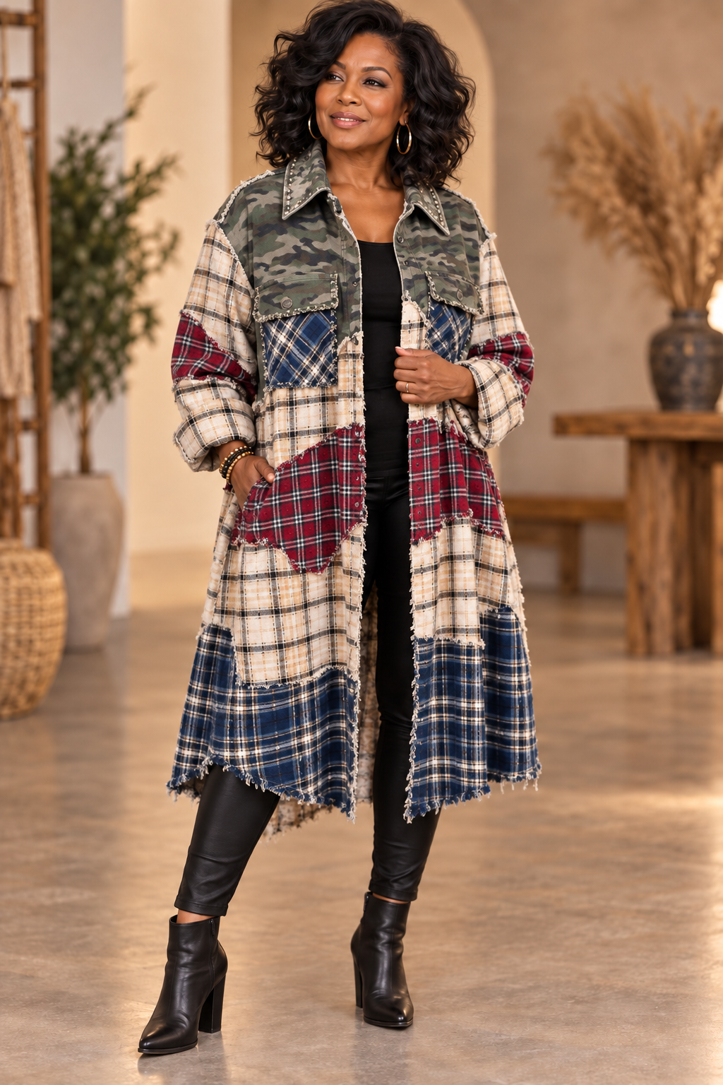 Camo & Plaid Jacket