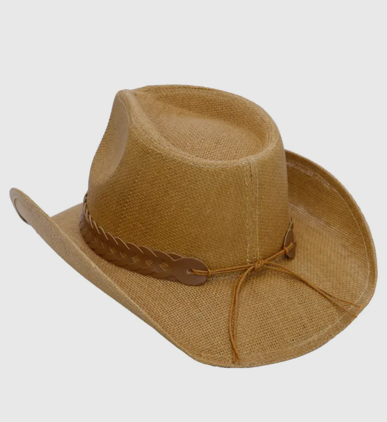 Matte Monochrome Chain Cowboy Hat