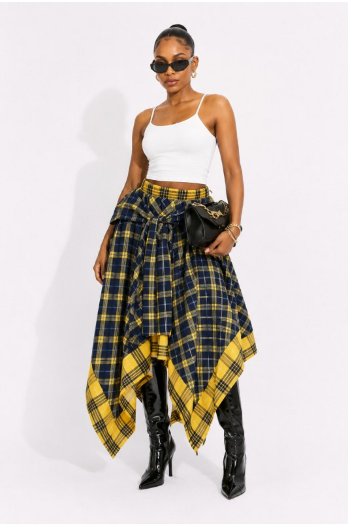 Plaid Attitude Handkerchief Skirt ππ€ \PRE-ORDER 10/3