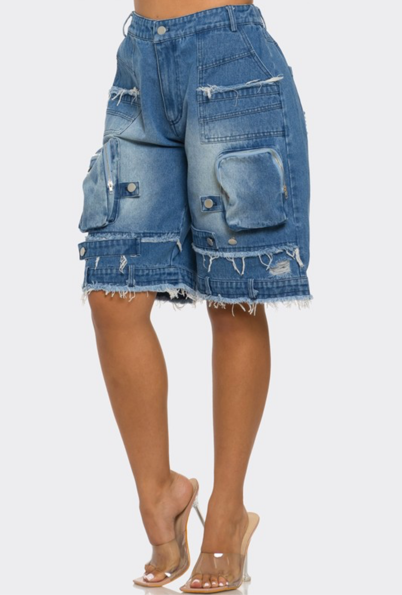 Girlfriend Utility-Chic Cargo Shorts