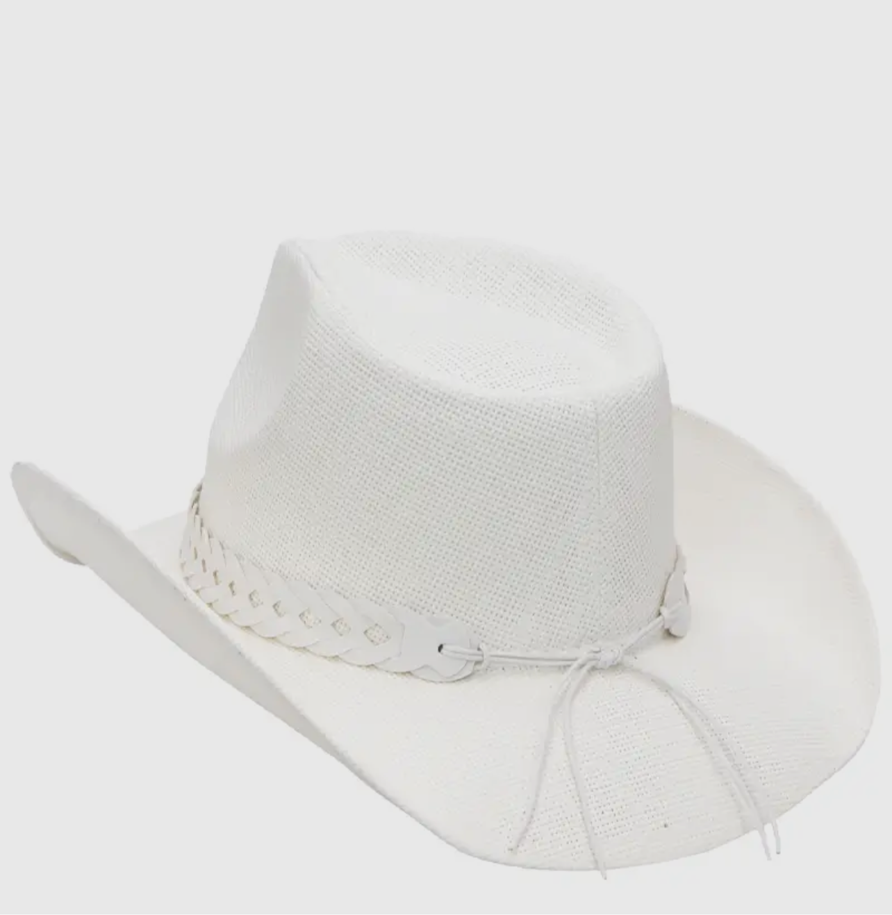 Matte Monochrome Chain Cowboy Hat