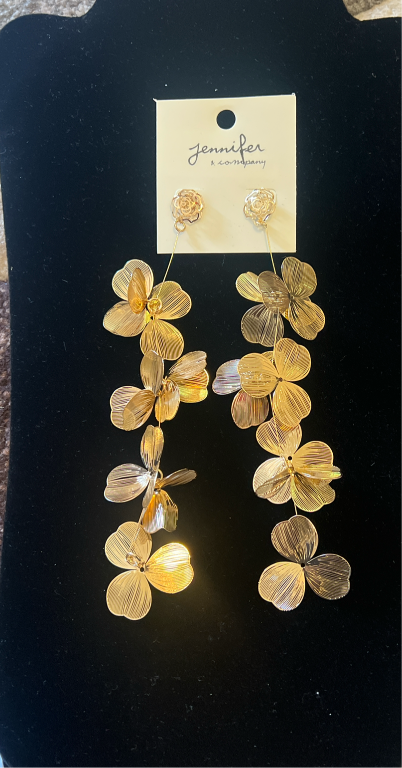 Timeless Beauty Floral Filigree Long Earring