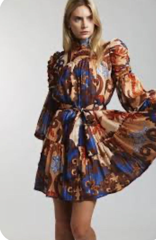 Solo Act Printed Dress/Tunic Top