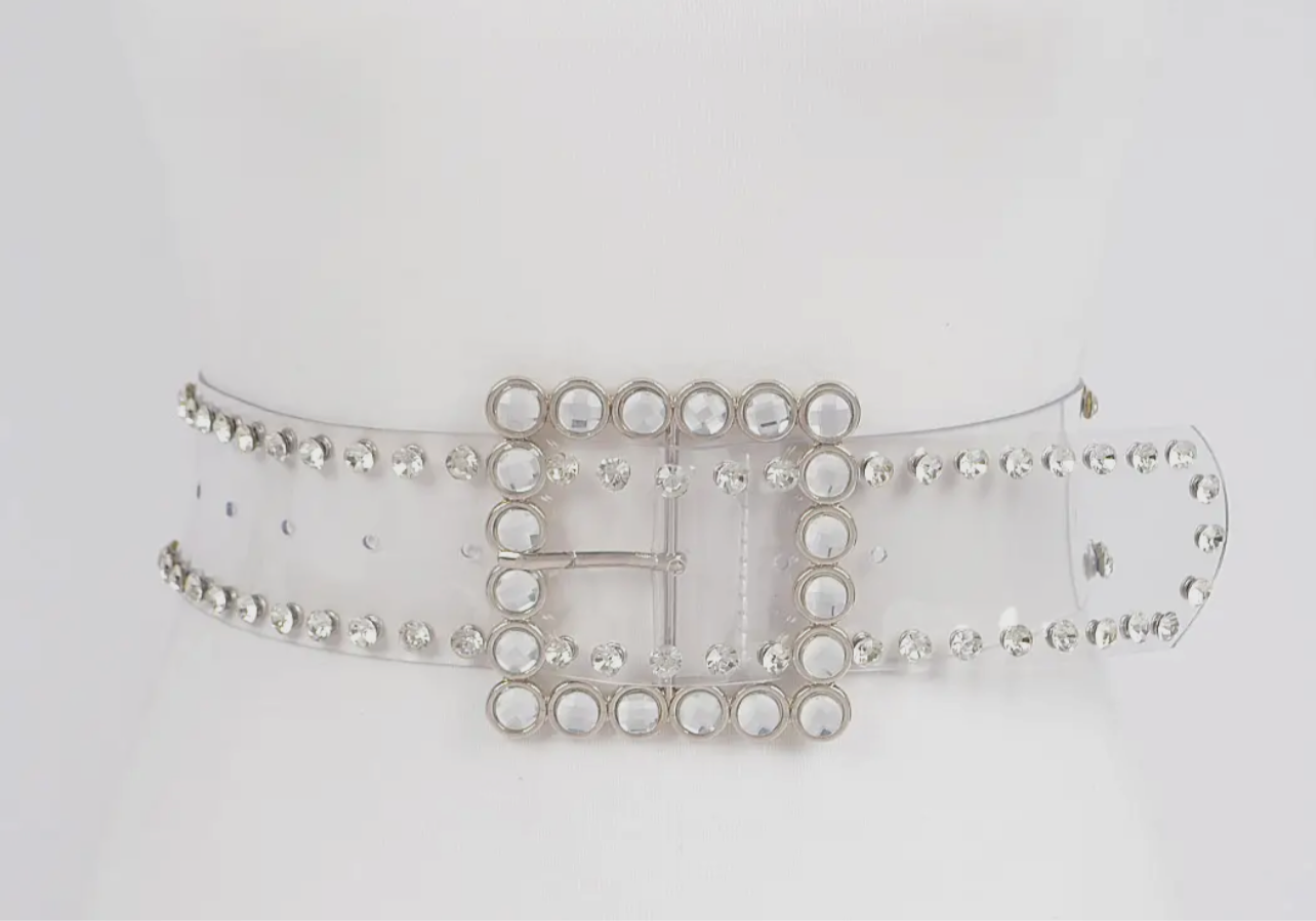 Rhinestone Wide Belt_Curvy