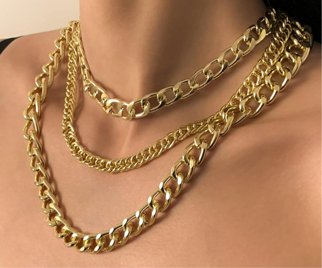Dainty Layered Gold Punk Plated Chain