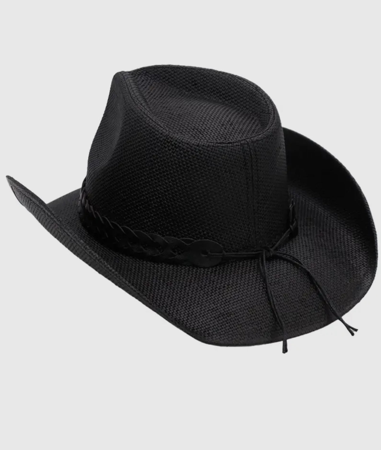 Matte Monochrome Chain Cowboy Hat
