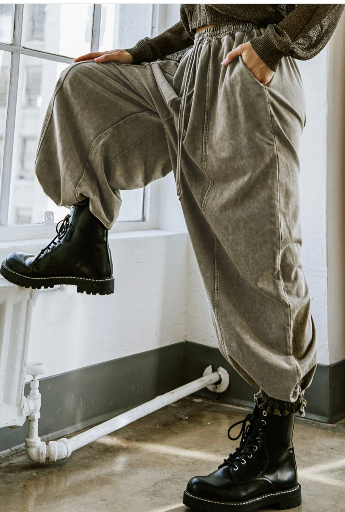 GET ON BOARD KNIT JOGGER_Olive