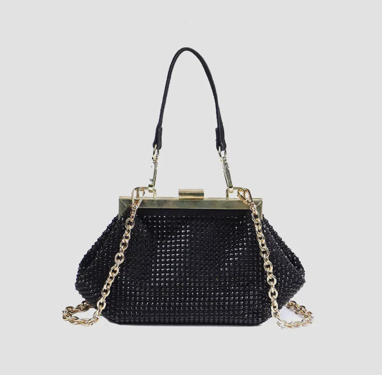 Marie Roger Rhinestone Satchel/Crossbody