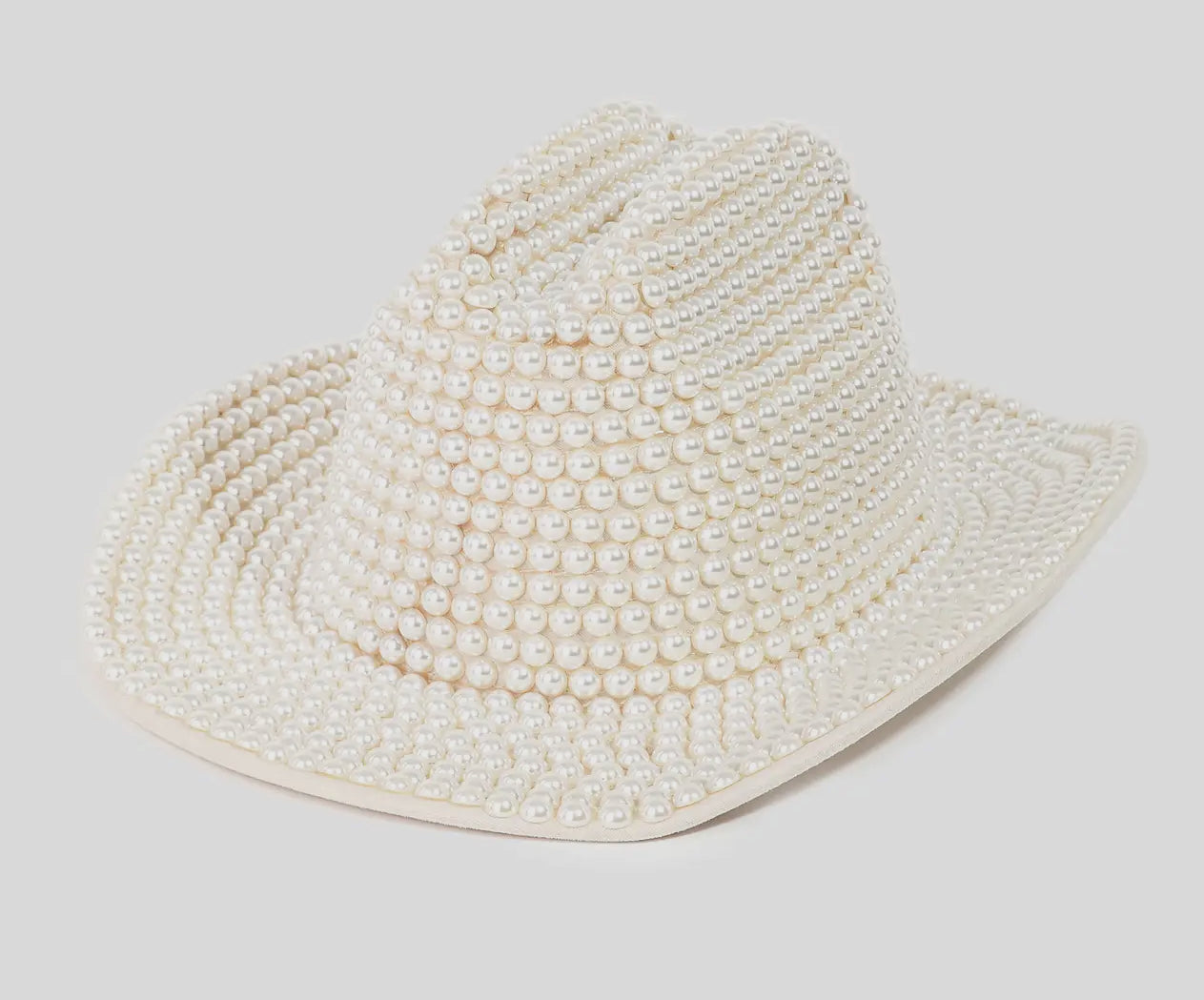 Pearl Beaded Fedora Hat