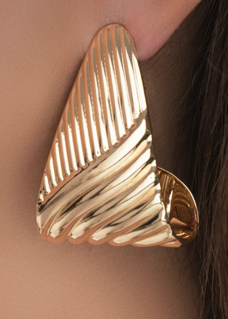 Bold Element Textured Earrings