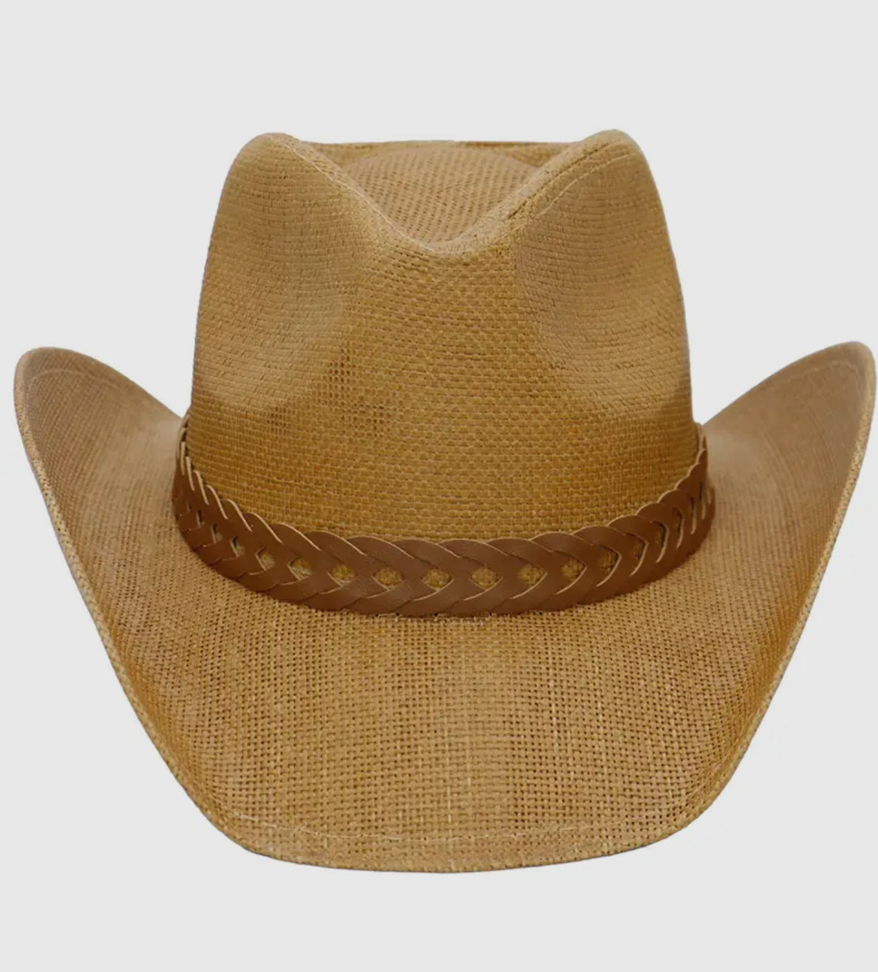 Matte Monochrome Chain Cowboy Hat