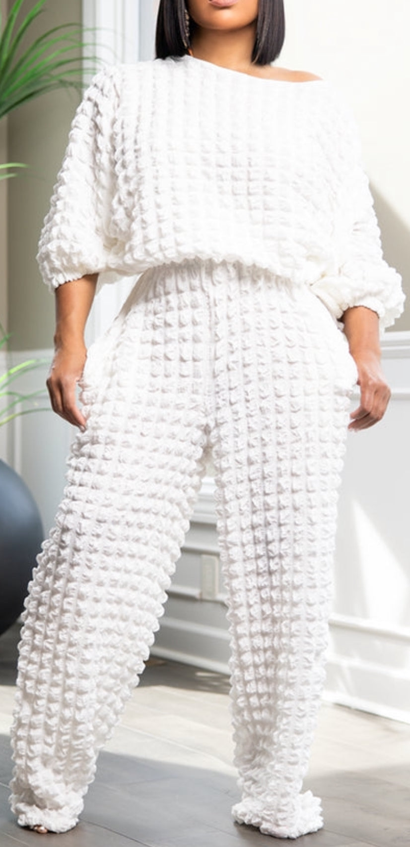 My Bubble 2pc Pant Set_Black & Green Available