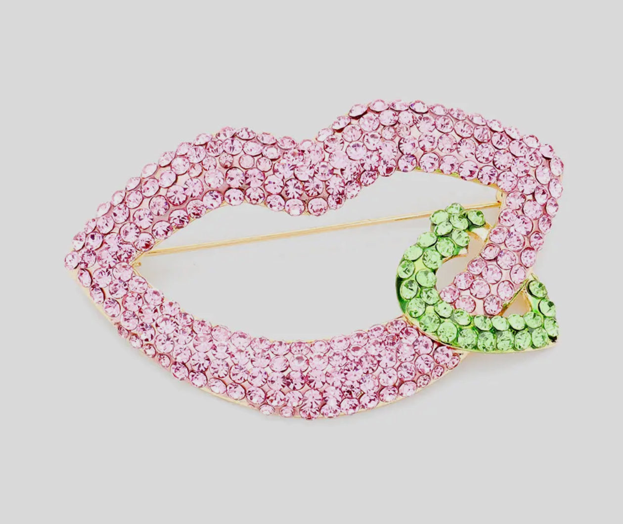 Lip Heart Pin Brooch