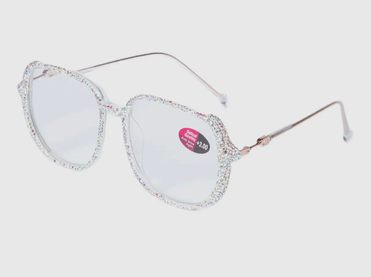 AB ROUND HANDMADE RHINESTONE READERS 0468