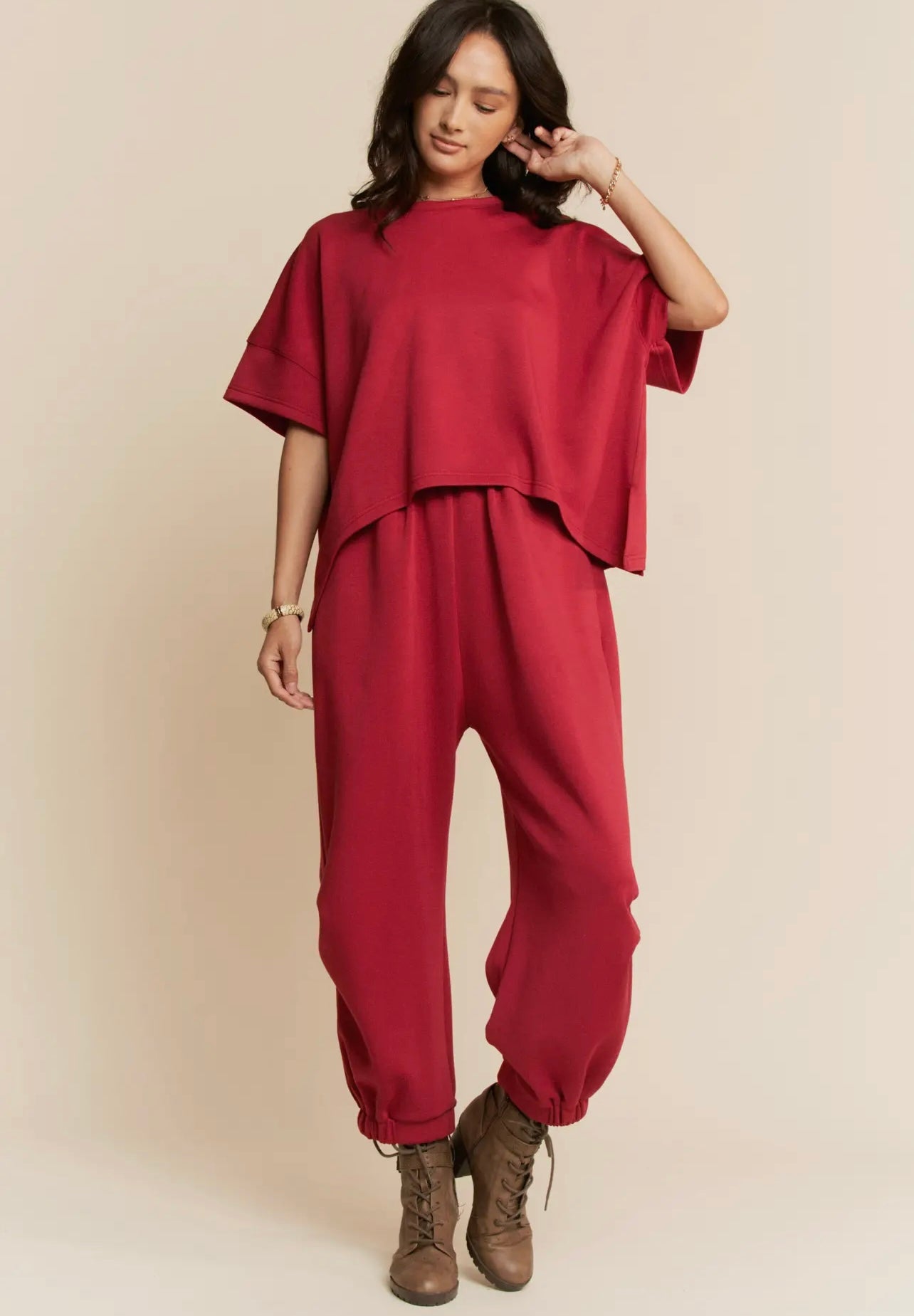 2pc Red Barrel Pant Set