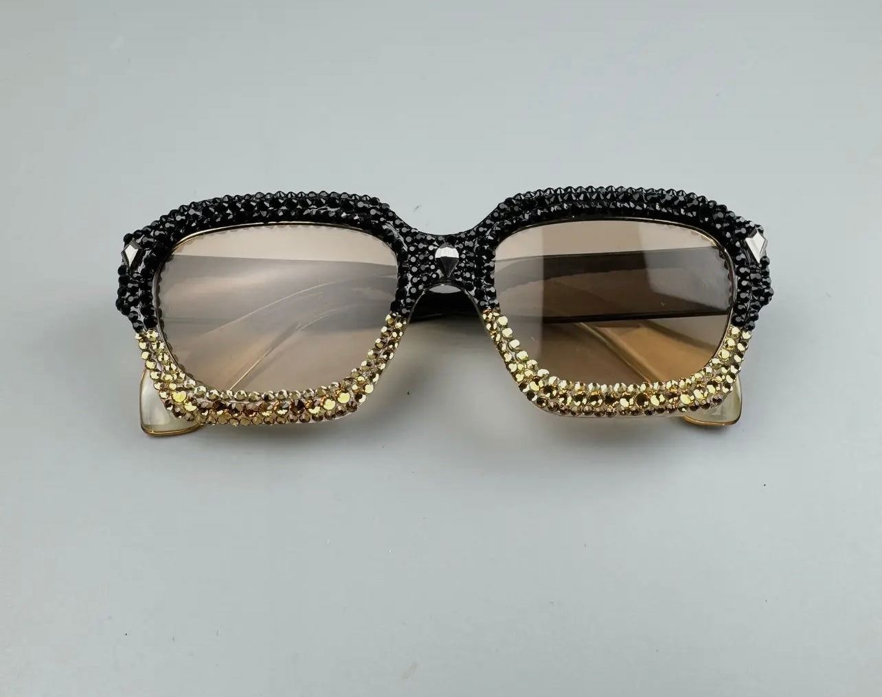 HANDMADE RHINESTONE ROUND SUNGLASSES G0514