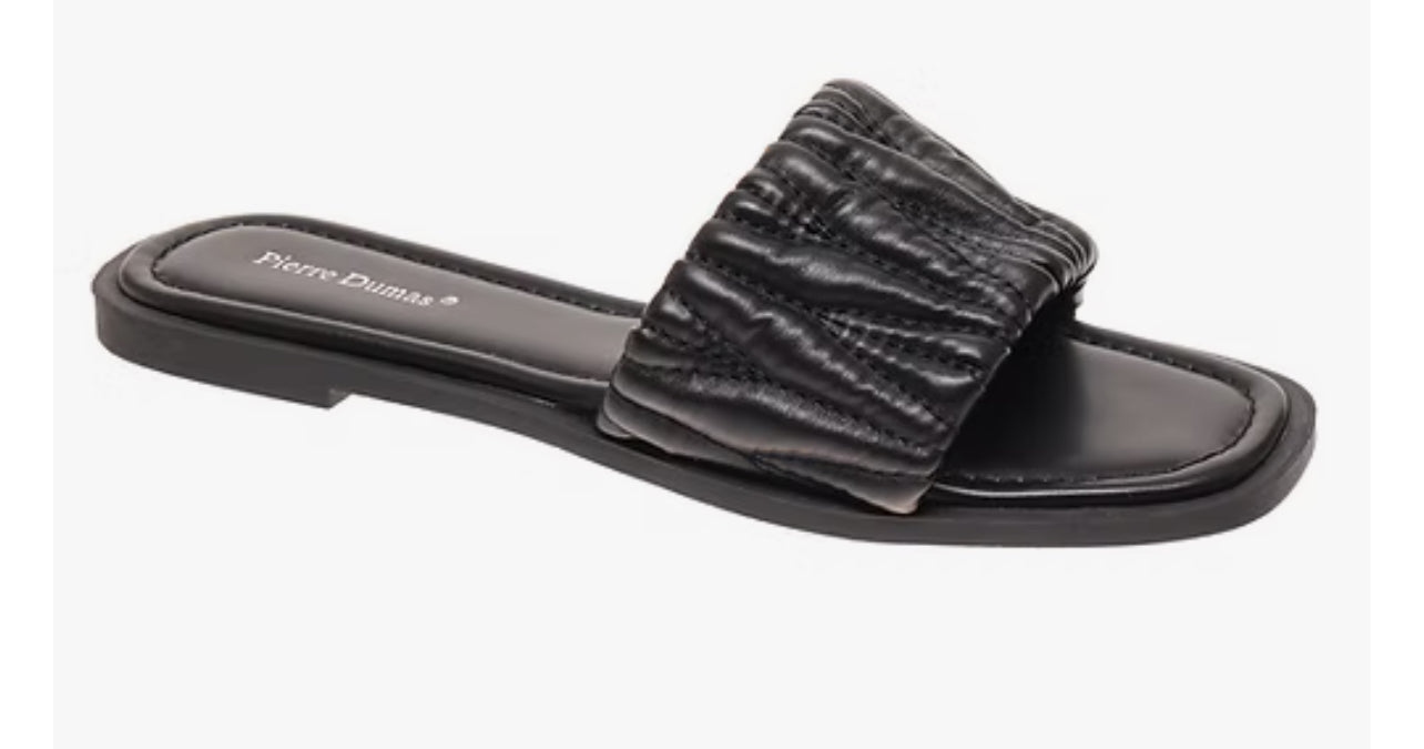 Ruched Slide Sandal