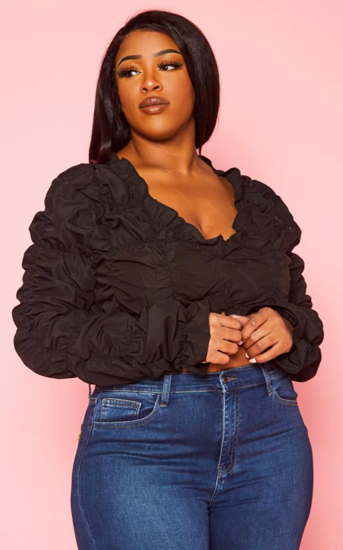 Katie Long Sleeve Crop Top