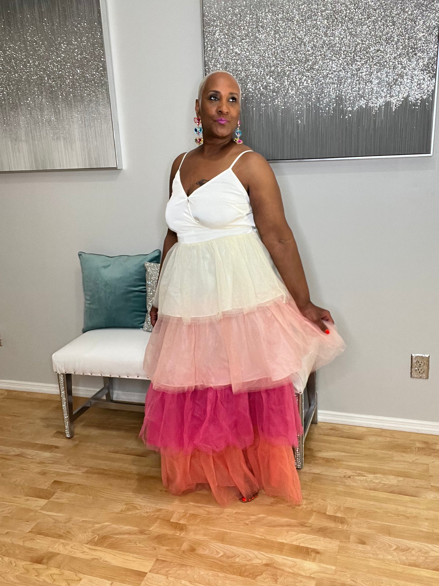 The Perfect Blend Layered Tulle Dress