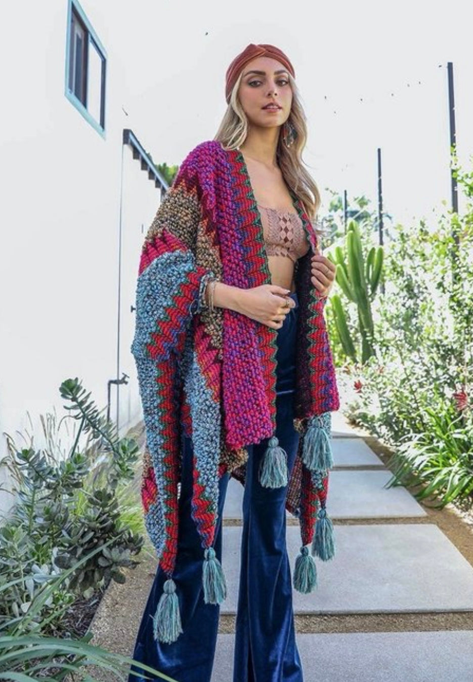 Rocking Out Kimono_Magenta