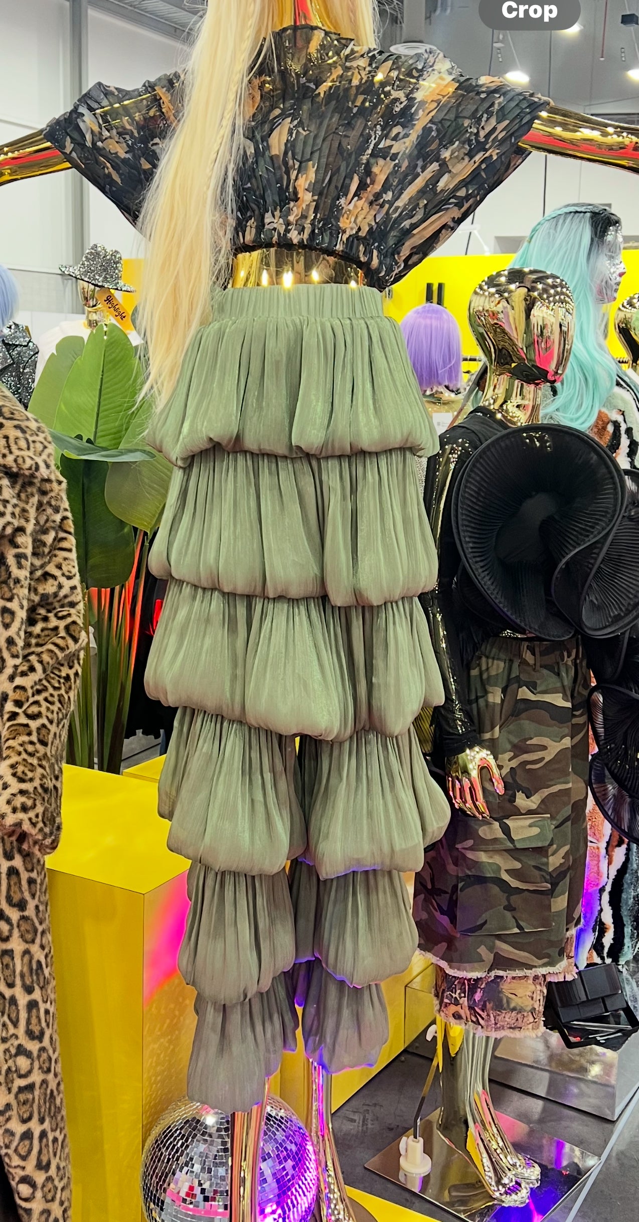 FANCY NIGHT FLOUNCY PANT IN BLACK