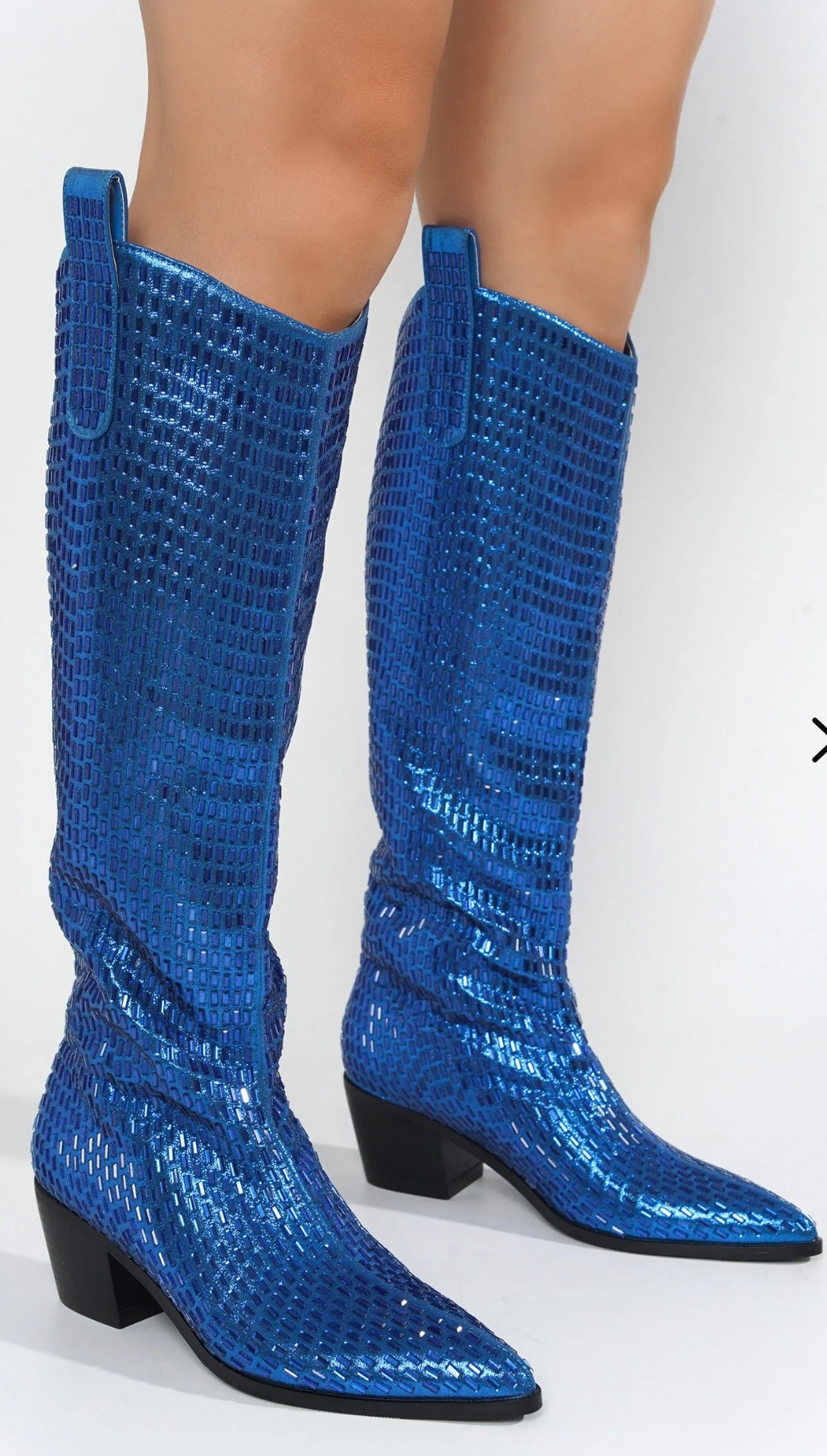 CHERUB SEQUINS BLUE BOOT