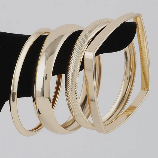 Multiple Metal Bracelets_ Gold or Silver