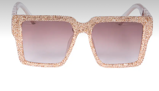 Rosegold Rhinestone Sunglasses