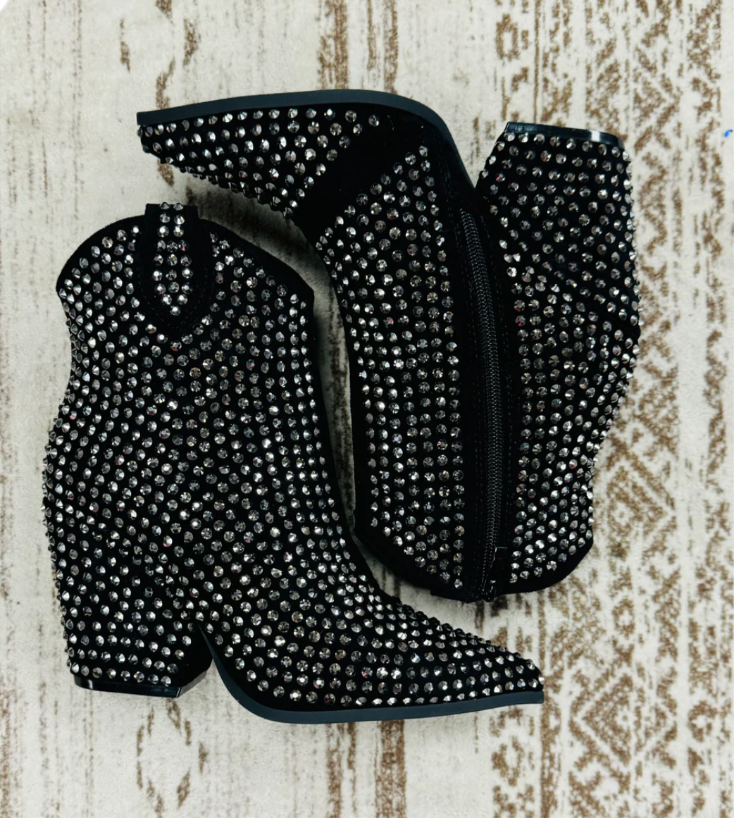 Swagger Studded Ankle Bootie