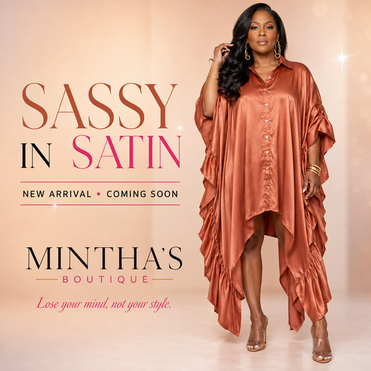 Sassy in Satin Dramatic Dress/Tunic Top