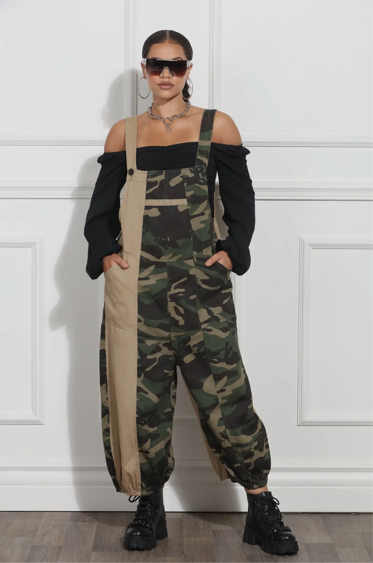 Heading Out Camo Overall Jumper