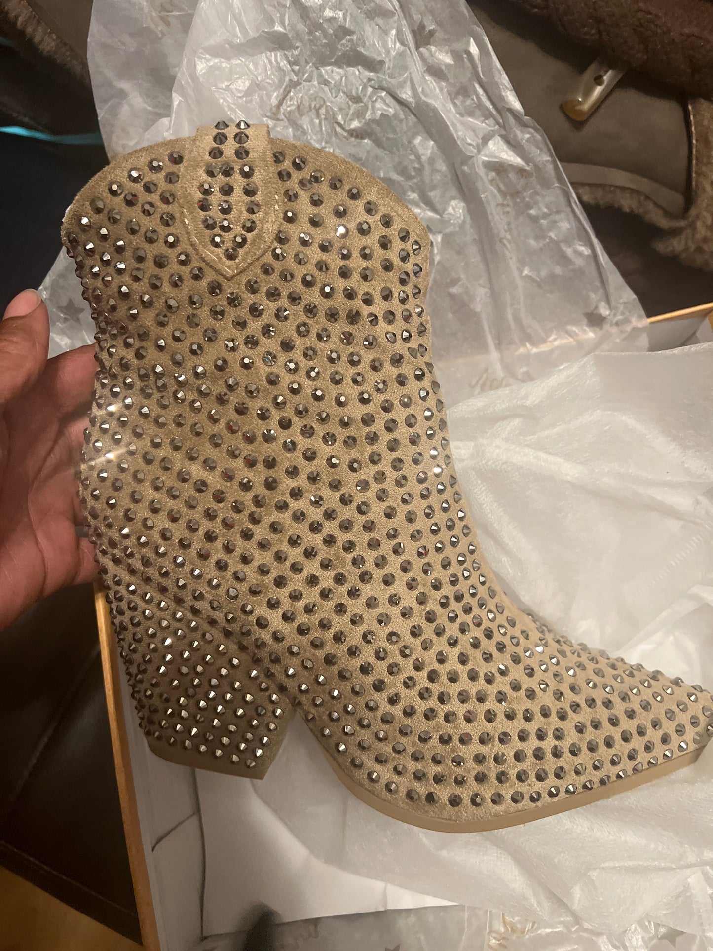 Swagger Studded Ankle Bootie