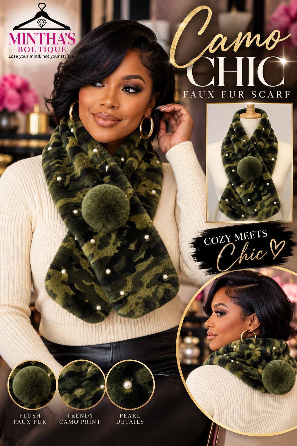 Chic Camo Scarf