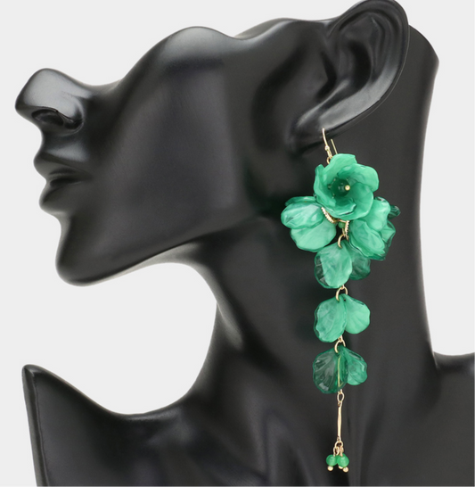 Oversized Flower Petal Earrings