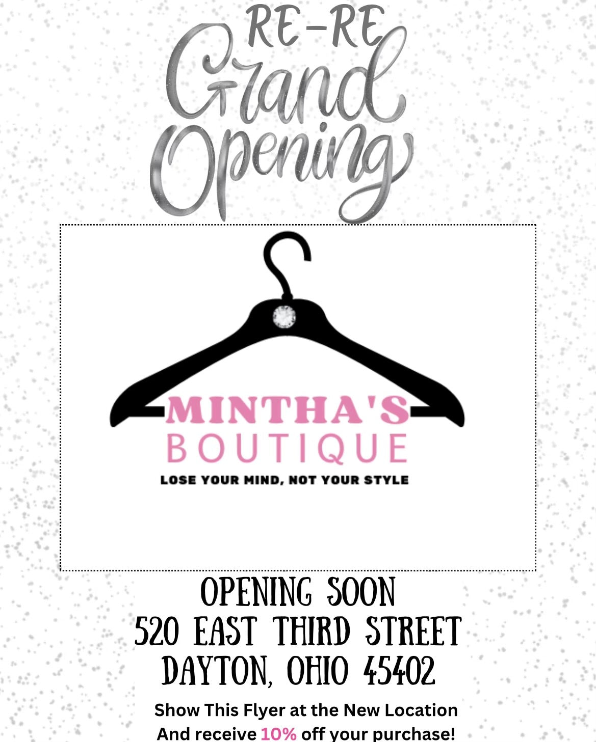 Mintha’s Boutique New Location Open Soon