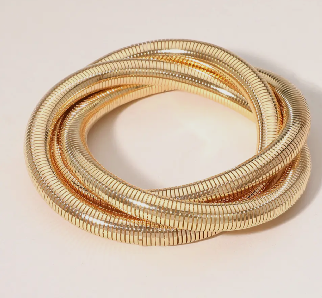 Ribbed Twisted Bracelet Stretch