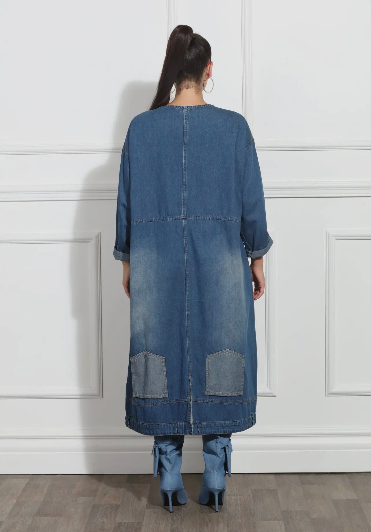 Luxe Denim Dress