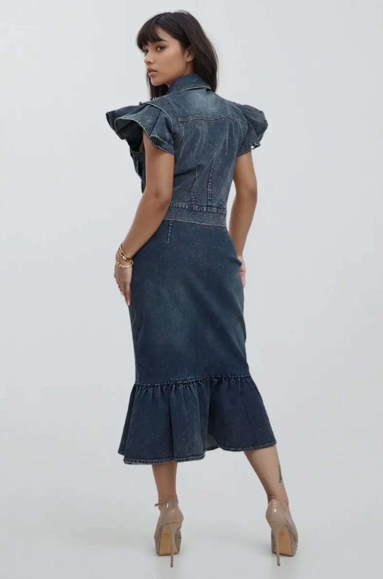 RUFFLE READY | DENIM SET