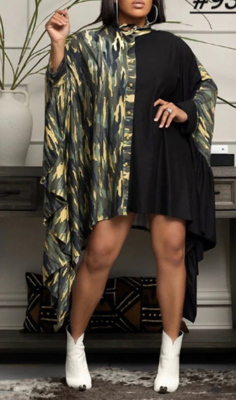 Divided By Camo Tunic Top