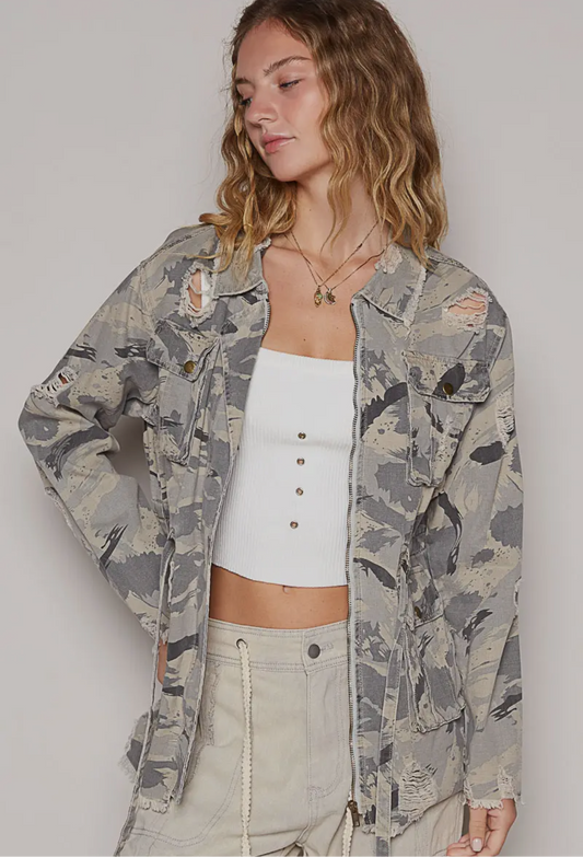 In Plain Sight Vintage Camo Jacket