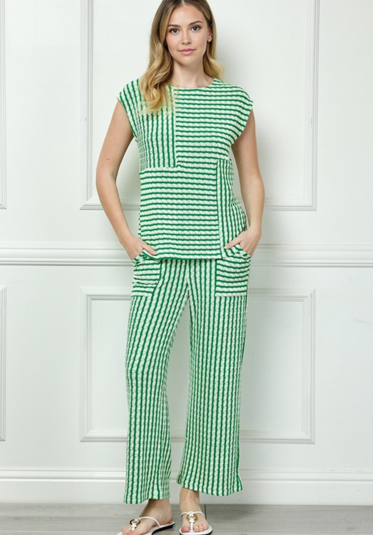 Sophisticated 2pc Stripe Set