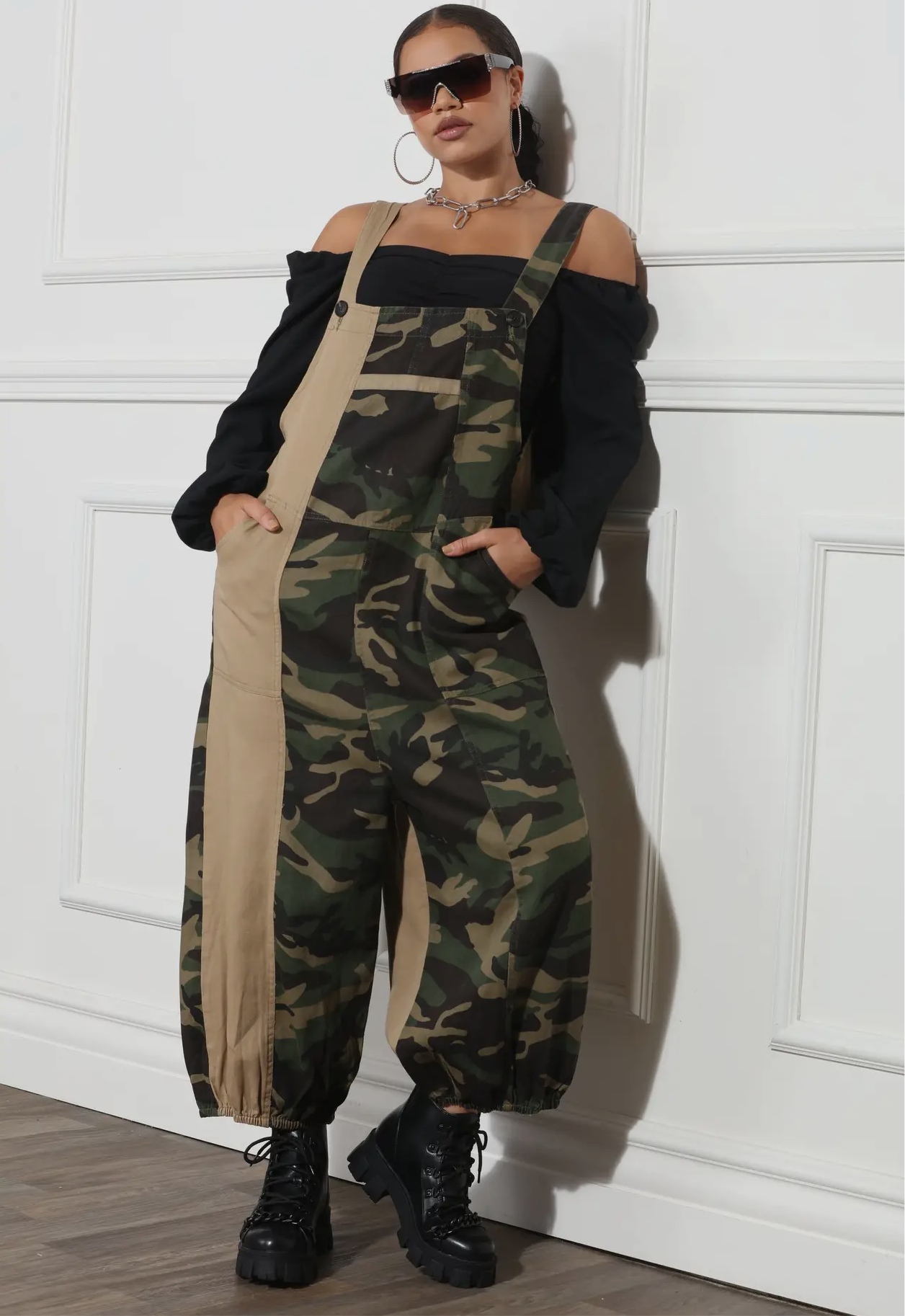 Heading Out Camo Overall Jumper