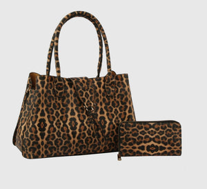 Leopard Estella  Bag w/Wallet