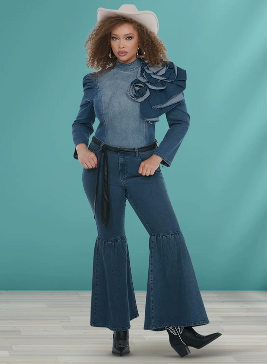 Tongue Tied 2pc Denim Set