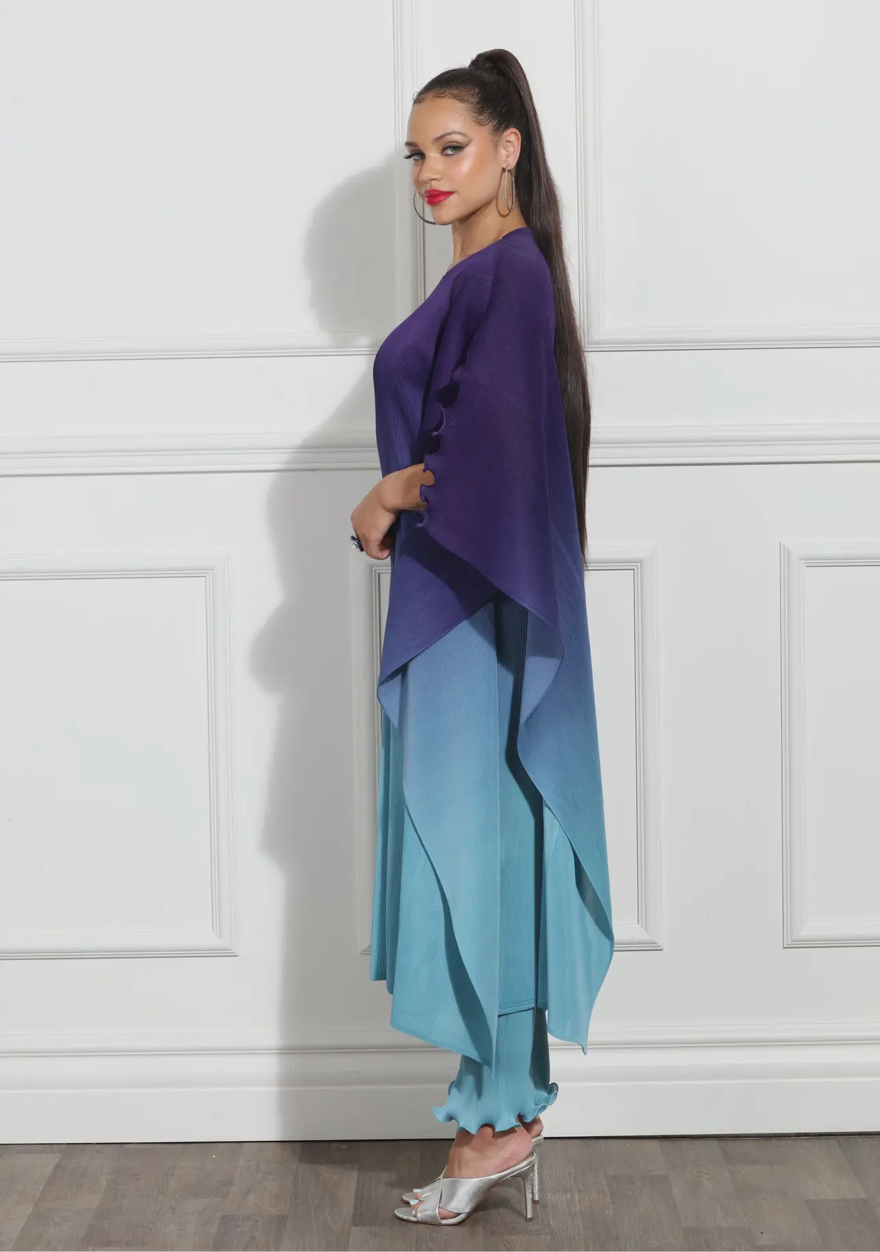 In too Deep Purple Blue - Ombre Dress and Pant Set