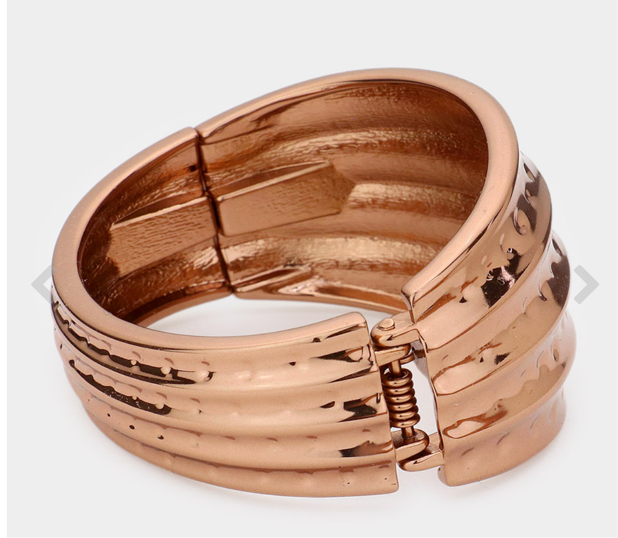 Hinged Metal Bangle Bracelet