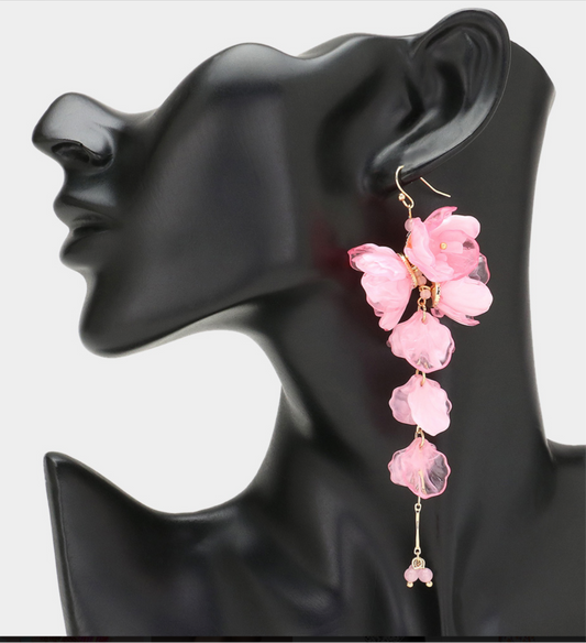 Oversized Flower Petal Earrings