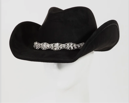 Classy Western Cowboy Hat Rhinestone Band